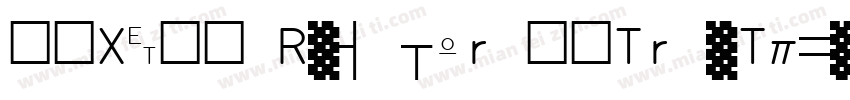獅尾XD珍珠 Regular 常规TrueType) Ver字体转换